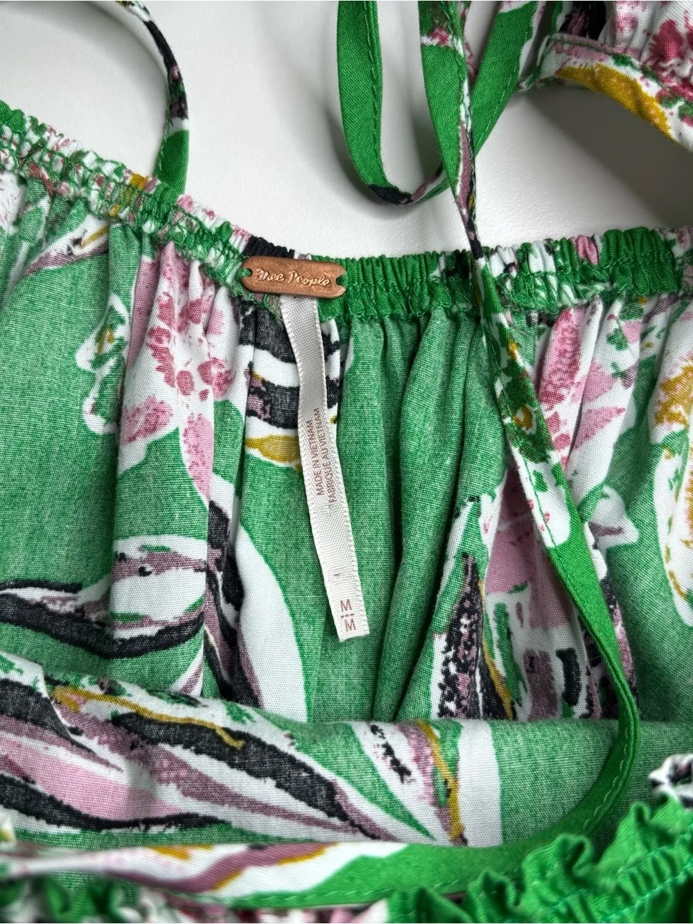 Free People Retro Floral Off-The-Shoulder Tunic Dress NWOT | Medium